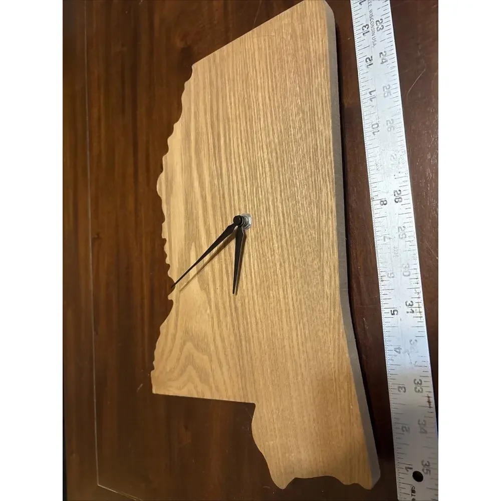 Mississippi Composite Wood Wall Clock -Tested